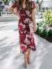 Milan Kiss Kleid in Bordeaux