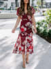 Milan Kiss Kleid in Bordeaux