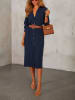 Milan Kiss Jurk donkerblauw