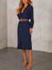 Milan Kiss Jurk donkerblauw