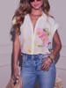 Milan Kiss Blouse wit/roze