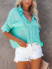 Milan Kiss Bluse in Türkis