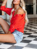 Milan Kiss Bluse in Rot