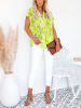 Milan Kiss Blouse groen/wit