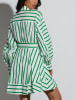 Milan Kiss Jurk wit/groen