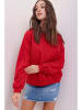 Trend Alaçatı Stili Sweatshirt rood
