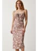 Happiness Istanbul Jurk beige/wit