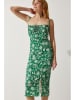 Happiness Istanbul Jurk groen/wit