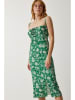 Happiness Istanbul Jurk groen/wit