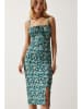 Happiness Istanbul Jurk turquoise/oranje