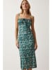 Happiness Istanbul Jurk turquoise/oranje