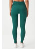 Happiness Istanbul Legginsy w kolorze ciemnozielonym
