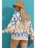 Trend Alacati Sweatshirt wit/oranje/blauw