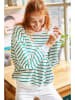 Olalook Sweatshirt in Weiß/ Grün