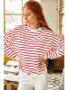 Olalook Sweatshirt in Weiß/ Rot