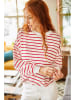 Olalook Sweatshirt in Weiß/ Rot