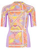 O'Neill Badeshirt "Anglet" in Lila/ Bunt