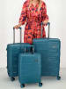 Beagles 3tlg. Hardcase-Trolleyset in Blau