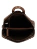 HIDE & STITCHES Leder-Rucksack in Hellbraun - (B)27 x (H)29 x (T)9 cm