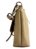 Florence Bags Skórzana torebka "Embros" w kolorze beżowym - 23 x 15 x 6 cm