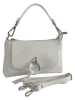 Florence Bags Leder-Schultertasche "Embros" in Weiß - (B)23 x (H)15 x (T)6 cm