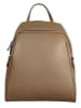 Florence Bags Skórzany plecak "Lacona" w kolorze beżowym - 34 x 28 x 16 cm