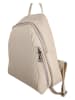 Florence Bags Skórzany plecak "Lacona" w kolorze beżowym - 34 x 28 x 16 cm