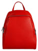 Florence Bags Skórzany plecak "Lacona" w kolorze czerwonym - 34 x 28 x 16 cm
