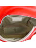 Florence Bags Skórzany plecak "Lacona" w kolorze czerwonym - 34 x 28 x 16 cm