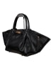 Florence Bags Leder-Henkeltasche "Enfola" in Schwarz - (B)50 x (H)22 x (T)17 cm