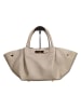 Florence Bags Skórzana torebka "Enfola" w kolorze beżowym - 50 x 22 x 17 cm