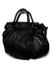 Florence Bags Leder-Henkeltasche "Chiessi" in Schwarz - (B)40 x (H)30 x (T)15 cm