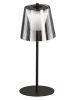 FH Lighting Ledtafellamp "Marbella" zwart - (H)35 x Ø 14 cm