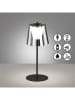 FH Lighting Ledtafellamp "Marbella" zwart - (H)35 x Ø 14 cm