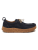 Comfortfusse Leren veterschoenen donkerblauw