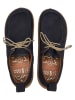 Comfortfusse Leren veterschoenen donkerblauw