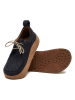 Comfortfusse Leren veterschoenen donkerblauw