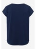 More & More Bluse in Beige/ Dunkelblau