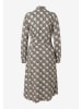 More & More Kleid in Beige/ Dunkelbraun