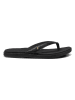 Reef Leren teenslippers zwart