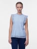 Pieces Blousetop "Olline" lichtblauw