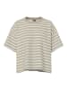 Pieces Shirt "Chilli" in Beige/ Weiß