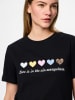 Pieces Shirt "Maria" in Schwarz