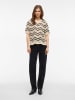 Vila Pullover "Autra" in Creme/ Schwarz