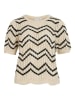 Vila Pullover "Autra" in Creme/ Schwarz