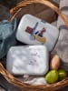 Sebra Lunchbox "Busy Builders" wit/donkerblauw - (L)19 x (B)13 x (H)7 cm