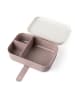 Sebra Lunchbox "Teeny Toes" in Weiß/ Rosa - (L)19 x (B)13 x (H)7 cm