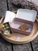 Sebra Lunchbox "Teeny Toes" wit/lichtroze - (L)19 x (B)13 x (H)7 cm