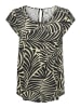 ONLY Bluse in Beige/ Schwarz