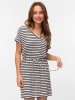 Vero Moda Kleid in Creme/ Dunkelblau